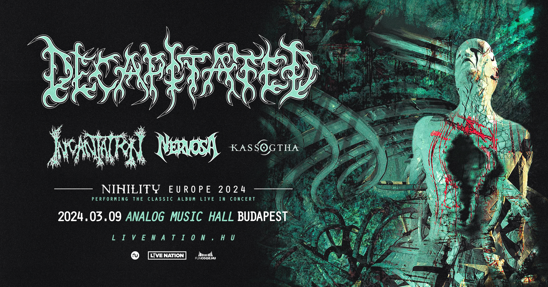 Fejeket le! – a DECAPITATED ismét az év death metal estjével érkezik Budapestre