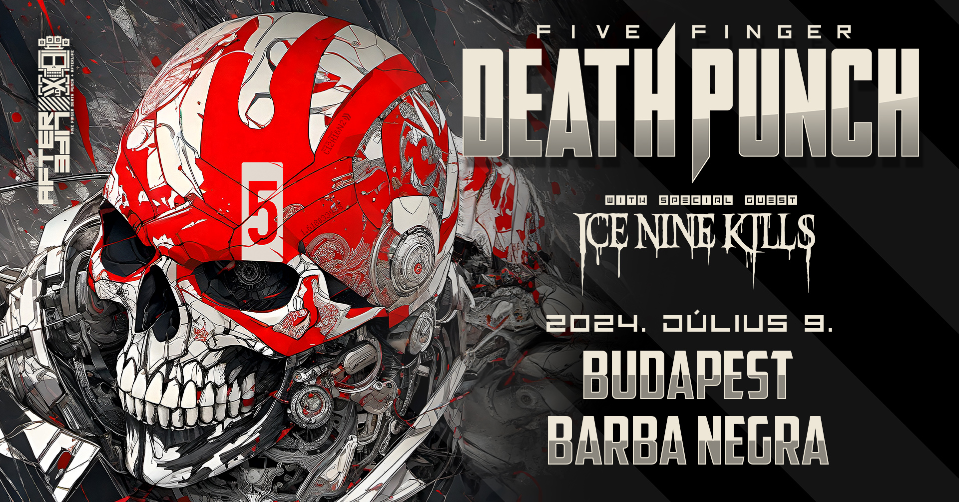 A Five Finger Death Punch bejelentette 2024-es nyári európai turnéját, benne visszatérésüket Budapestre - 5FDP koncert július 9-én a Barba Negrában!
