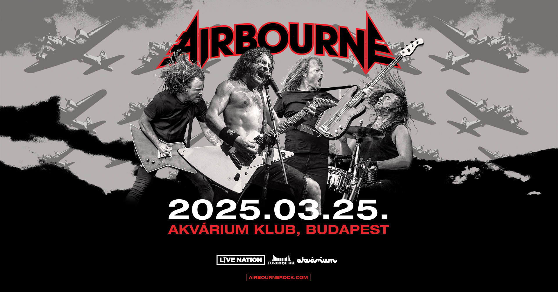 Az Airbourne ismét felrázza Budapestet