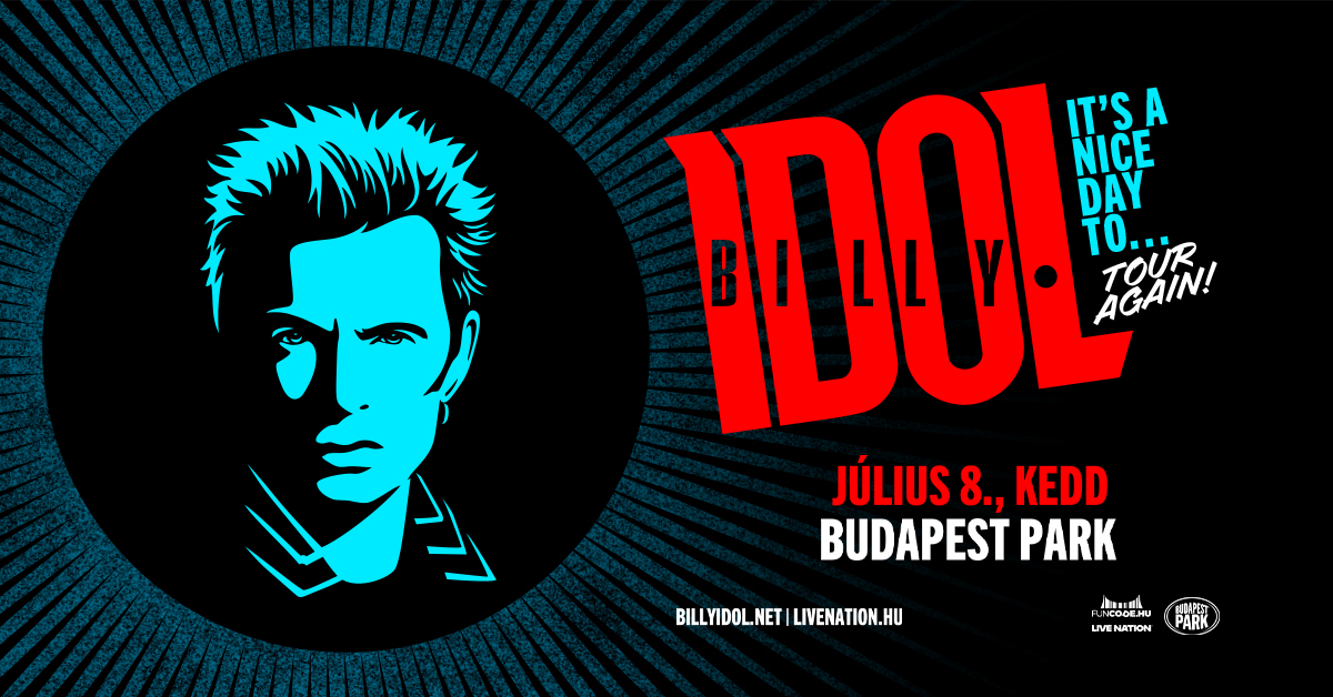 A punk rock legenda, Billy Idol a Budapest Parkba is elhozza legnagyobb slágereit