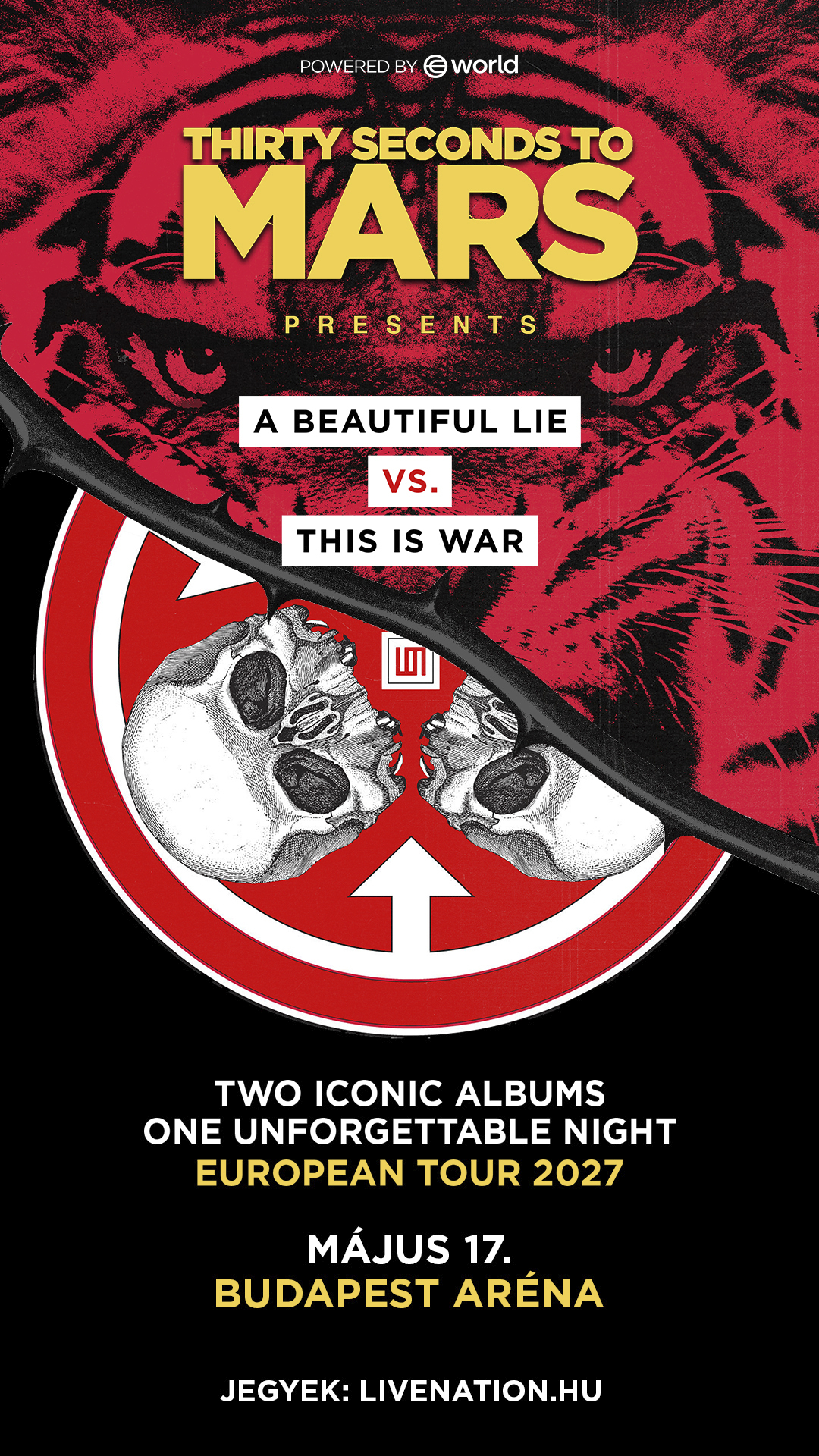 Thirty Seconds To Mars - koncertplakát