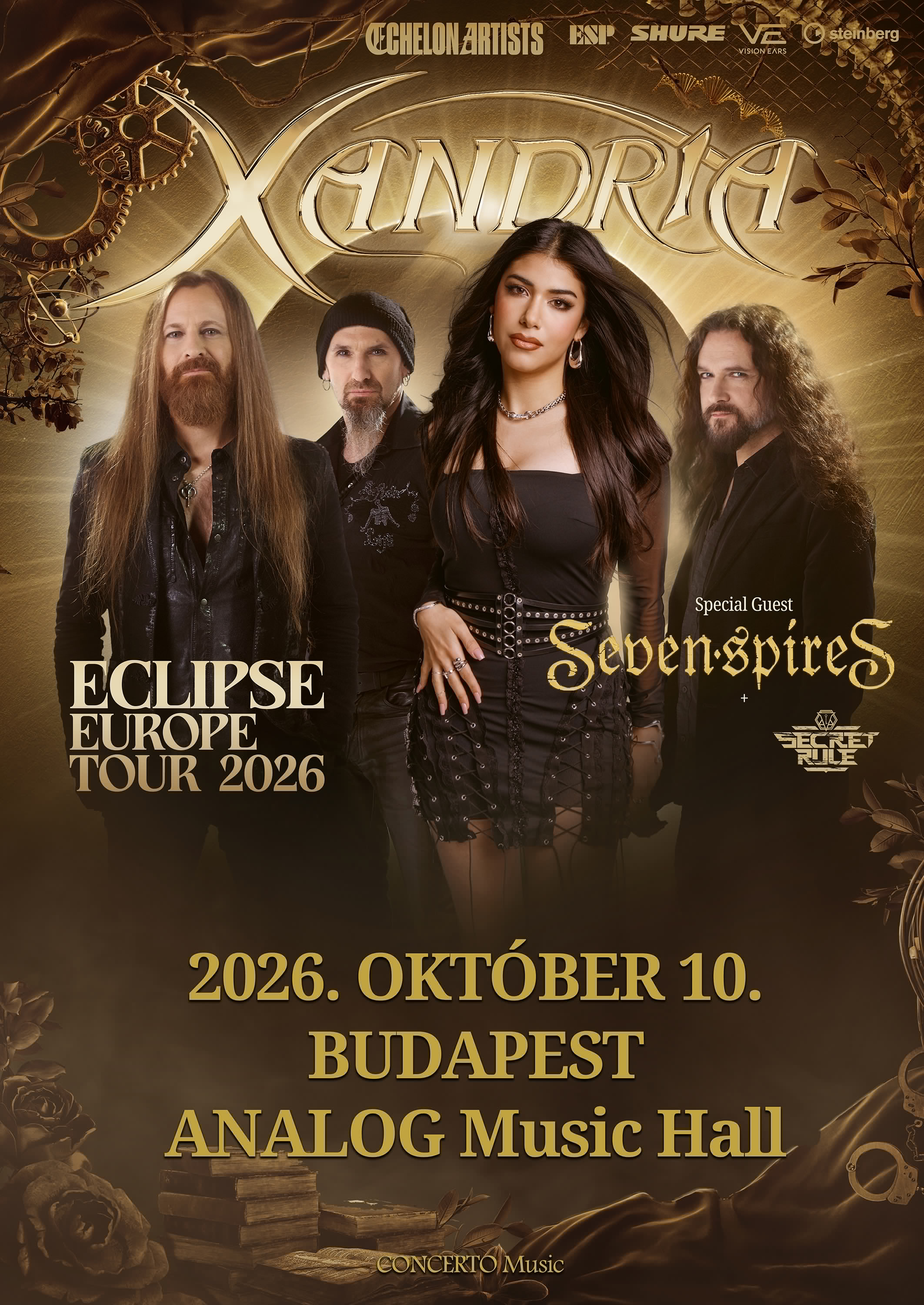 Xandria - koncertplakát