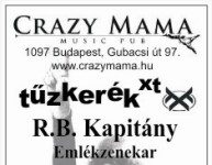 Crazy Mama hétvégi programok – Tűzkerék XT, Judas Beast, Magor és a többiek cmmajus1flyer