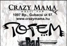 A Rock & Roll két oldala – Totem, Bad Strike, Black Diamonds és társai a Crazy Mamában cm090626flyer