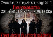 A „Rockerek.hu”, és „Rocközön.com” bemutatja: „Csuhások & Keresztesek” turné Székelyföldön és Erdélyben! nagyszalontaplakat