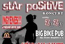 Star Positive ingyenes buli szombaton starpositive