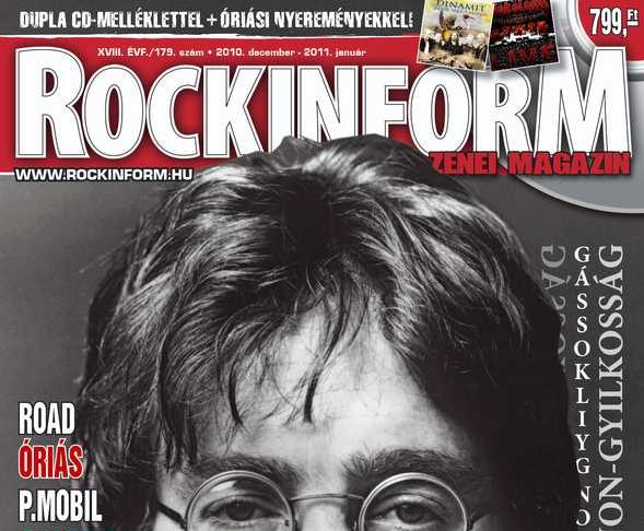 December 2-án jelenik meg a RockinforM Magazin 2010. december – 2011. januári száma _rockinform_179_cimlap