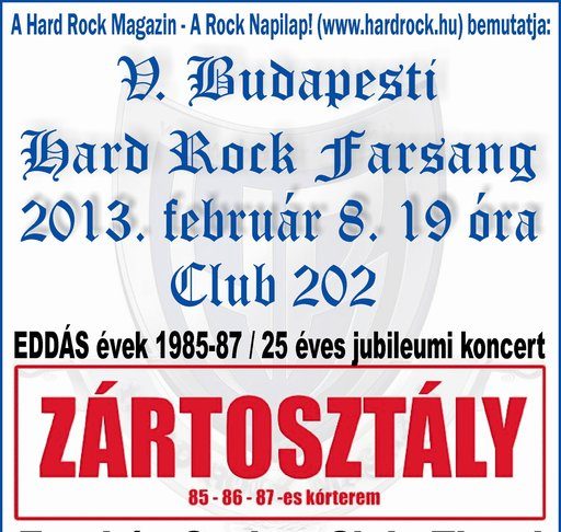 V. Budapesti Hard Rock Farsang HRM Farsang_2013_flyer