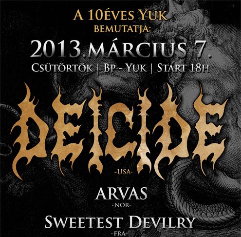 Deicide – Március 7-én a Kék Yukban lép fel a floridai horda! deicide 20130226