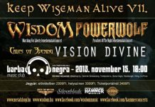 Wisdom – Sztárbandákkal mutatja be lemezét a magyar power metal csapat wisdom flyer 20131030
