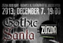 Goth Mikulás buli a Zúzda Rock Kertben GothicSanta flyer 20131128