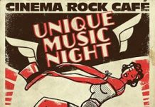 Cinema Rock Cafe – Változatos zenei hétvége Unique Music Night flyer 20131115
