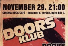 Cinema Rock Cafe – The Doors Klub doors flyer 20131122