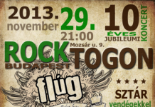 Flúg – 10. születésnapi buli a Rocktogonban flug flyer 20131113