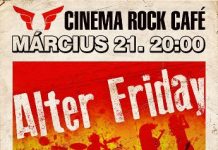 Cinema Rock Cafe – Alter Friday after-flyer 20140317