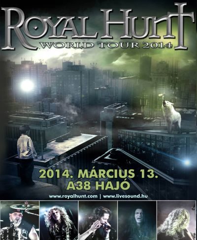 Royal Hunt, Cludscape: Csütörtökön koncert az A38-on! royal-hunt-flyer 20140311