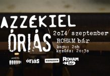 Óriás őszindító, Jazzékiel visszatérő koncert a RoHAM Bárban orias-flyer 20140827