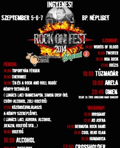 MetalWar-ból Rock On! Fest rock-on-feszt-flyer 20140813