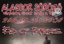 End of Paradise – Szeptember 20-án Várpalotán zenélnek end-of-paradise-flyer 20140901