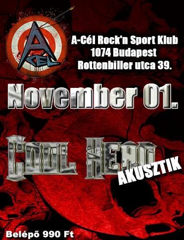 Cool Head akusztik – Molics Zsolt bandája és az unplugged premier cool-head-klan-flyer 20141021