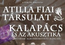 Kalapács és az Akusztika – 5 éves jubileum, második album Atilla Fiai Társulat – rock koncert rockoperákból kalapacs-flyer 20141114