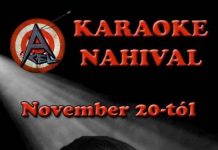 Karaoke Nahival – november 20-ától az A-Cél Rock Klubban nahi-flyer 20141116