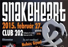 SnakeHeart – 20 éves jubileumi nagykoncert a Club 202-ben snake-heart-flyer 20150201