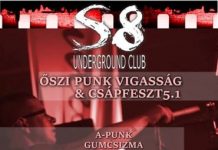 Csápfeszt 5.1 & Őszi Punk Vigasság @ S8 Black & Red | Gumicsizma | Zseton Pityu & The Cash | A-Punk | +9 zenekar csapfeszt-flyer 20151119