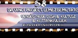 Da Vinci Project Lemezbemutató @ S8 Red | Nude Bush | Kultusz | Kottánkívüliek da-vinci-project-flyer 20151126
