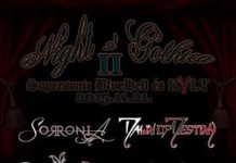 Night of Gothica II. – November 21-én a Supersonic Blue Hell és KVLT ad otthont a fesztiválnak night-flyer 20151101