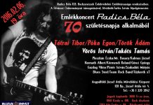Radics Béla emlékezete Angyalföldön, a József Attila Művelődési Központban radics flyer 20160122
