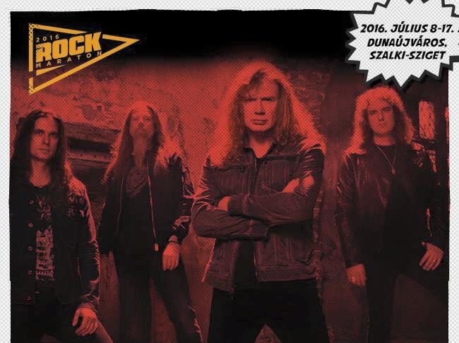Rockmaraton 2016 – A Megadeth is fellép a 10 napos fesztiválon megadeth flyer 20160225