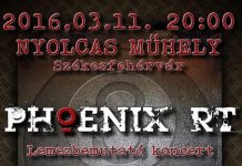 End of Paradise & Phoenix RT a fehérvári Nyolcas Műhelyben phoenix rt flyer 20160301
