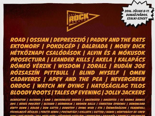 Rockmaraton 2016 – Több mint 100 magyar zenekar az idei fesztiválon rockmaraton flyer 20160320