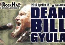 Deák Bill buli a RockHázban – A blues magyar királya a budakalászi RockHázban bill flyer 20160409