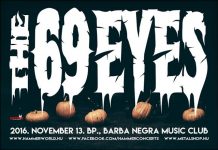A Hammer Concerts bemutatja: The 69 Eyes Budapesten idén ősszel! 69 eyes flyer 20160830