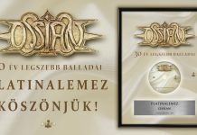 Ossian – Platinalemez a 30 év legszebb balladái; szeptember 10-én 30 éves jubileumi buli ossian platina 20160906