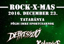 ROCK-X-MAS @ Tatabánya: Depresszió, Leander Kills, Kalapács, Akela, Alcohol rockxmas flyer 20161008