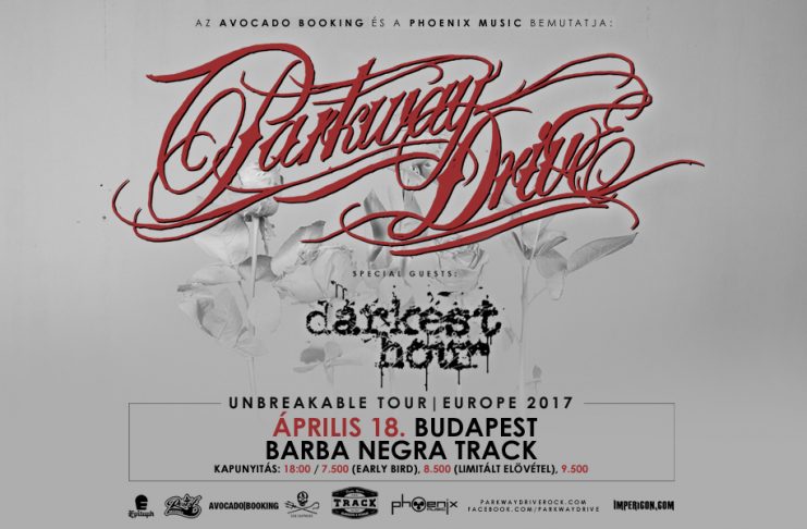 A Parkway Drive nyitja 2017-ben a Tracket! parkway drive flyer 20161102