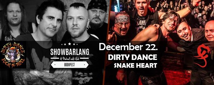 Bejgli & Rock ’n’ Roll – Karácsonyi SnakeHeart és Dirty Dance koncert a Showbarlangban snake heart flyer 20161213