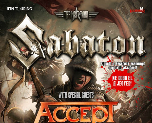 Sabaton, Accept és Twilight Force március 5-én a Hungexpón