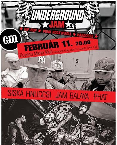 I. Underground Jam – Február 11, Gozsdu Manó Klub