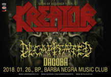 THRASH INVÁZIÓ: januárban KREATOR, Decapitated és Dagoba Budapesten!