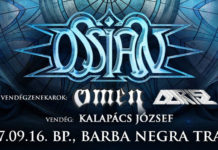 Ossian – Egy éves budapesti szünet előtt – látványos nagykoncert jövő szombaton a Barba Negra Track-ben!