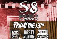 Friday the 13th @ S8 Underground Club | Nasty Monroe (I) |Už jsme doma (CZ) | Kell Egy Még! | Faterkiller | Kései Kitérő | Depi Day | Stonemine Stoners | Rockbuli