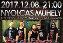 End of Paradise & Invader – Évzáró metal party a székesfehérvári Nyolcas Műhelyben