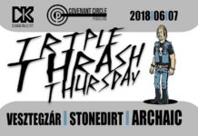 Triple Thrash Thursday – Stonedirt, Archaic és Vesztegzár koncertek csütörtökön a Dürer Kertben!