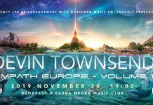Devin Townsend Budapesten! “Empath Europe – Volume 1” Turné – magyarországi állomással.