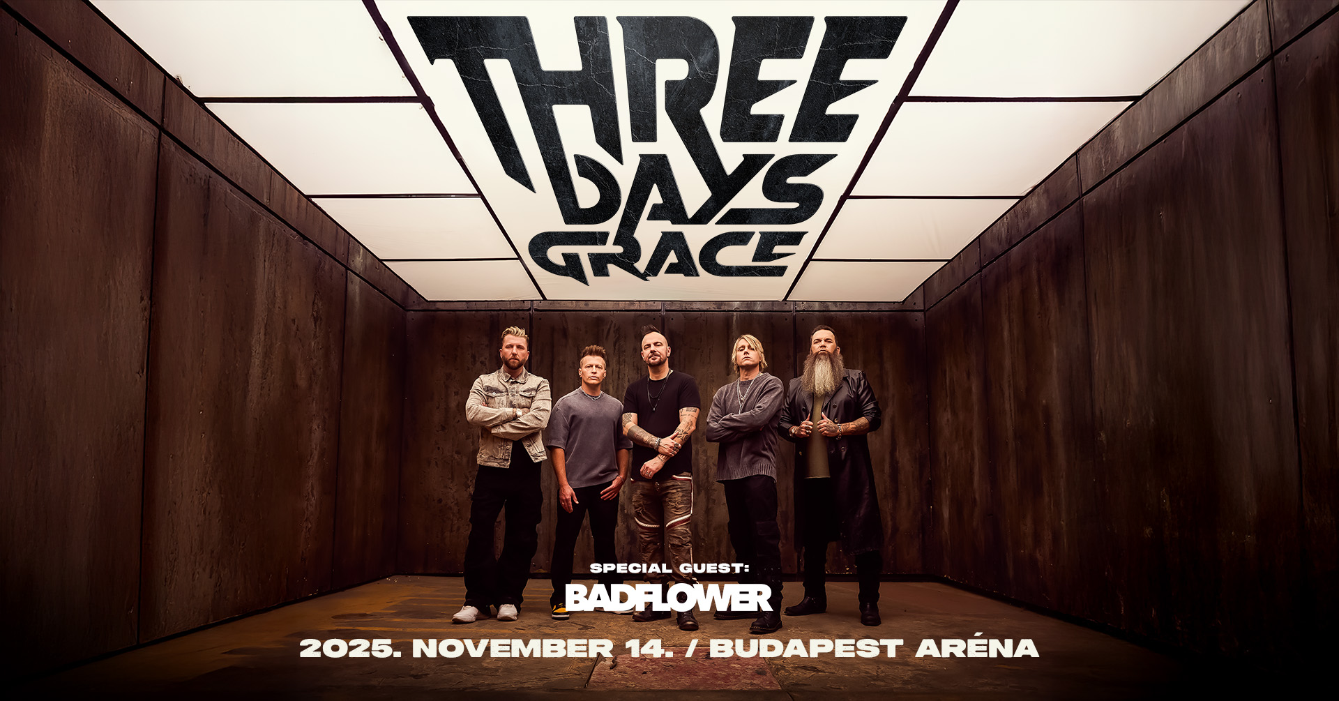 Egy hét múlva startol a Three Days Grace turnéja