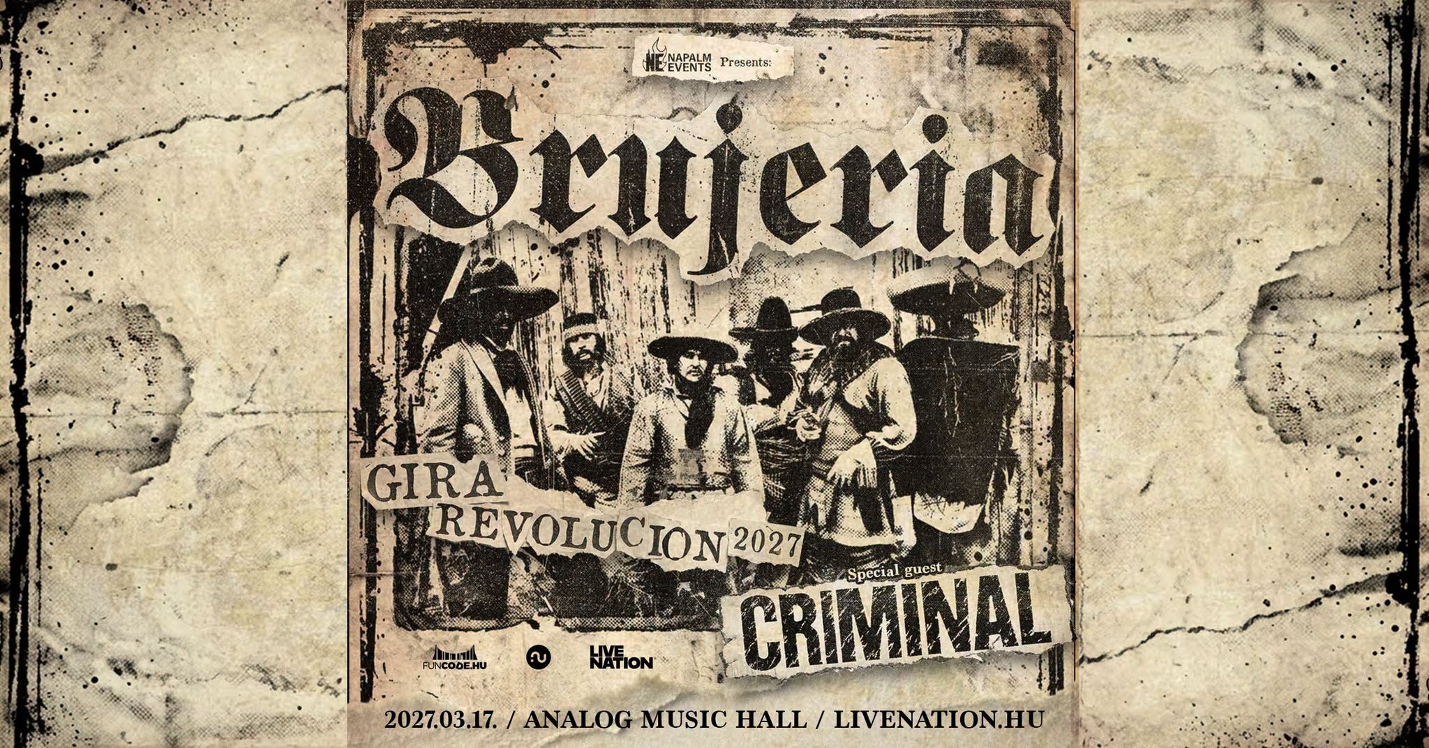 A brutális deathgrind úttörője, a BRUJERIA Budapestre érkezik